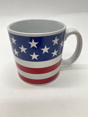 Burton + Burton Patriotic Stars & Stripes Ceramic Mug/Cup Independence Day